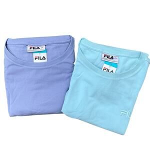 FILA Ladies French Terry Crew Neck Cotton Blend Side Pockets Size 2X NWT